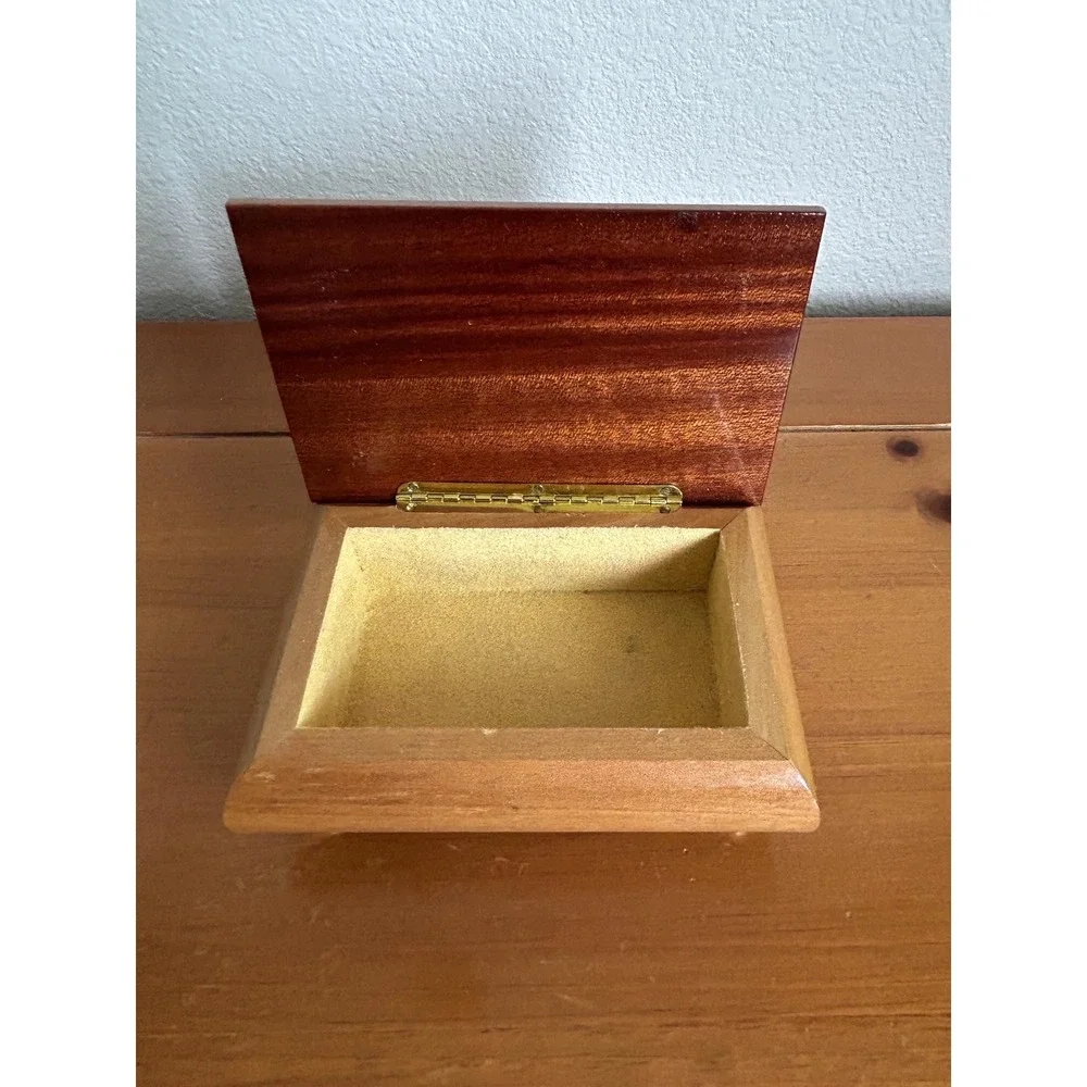 Intarsitalia‎ Vintage Wood Inlay Jewelry keepsake Made In Italy